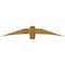 Ekena Millwork Bellingham Rough Sawn Timber Gable Bracket, Western Red Cedar, 72"W x 12"H x 6"D x 6"F, 4/12 Pitch GBW072X12X0606BEL00RWR - alternate 1